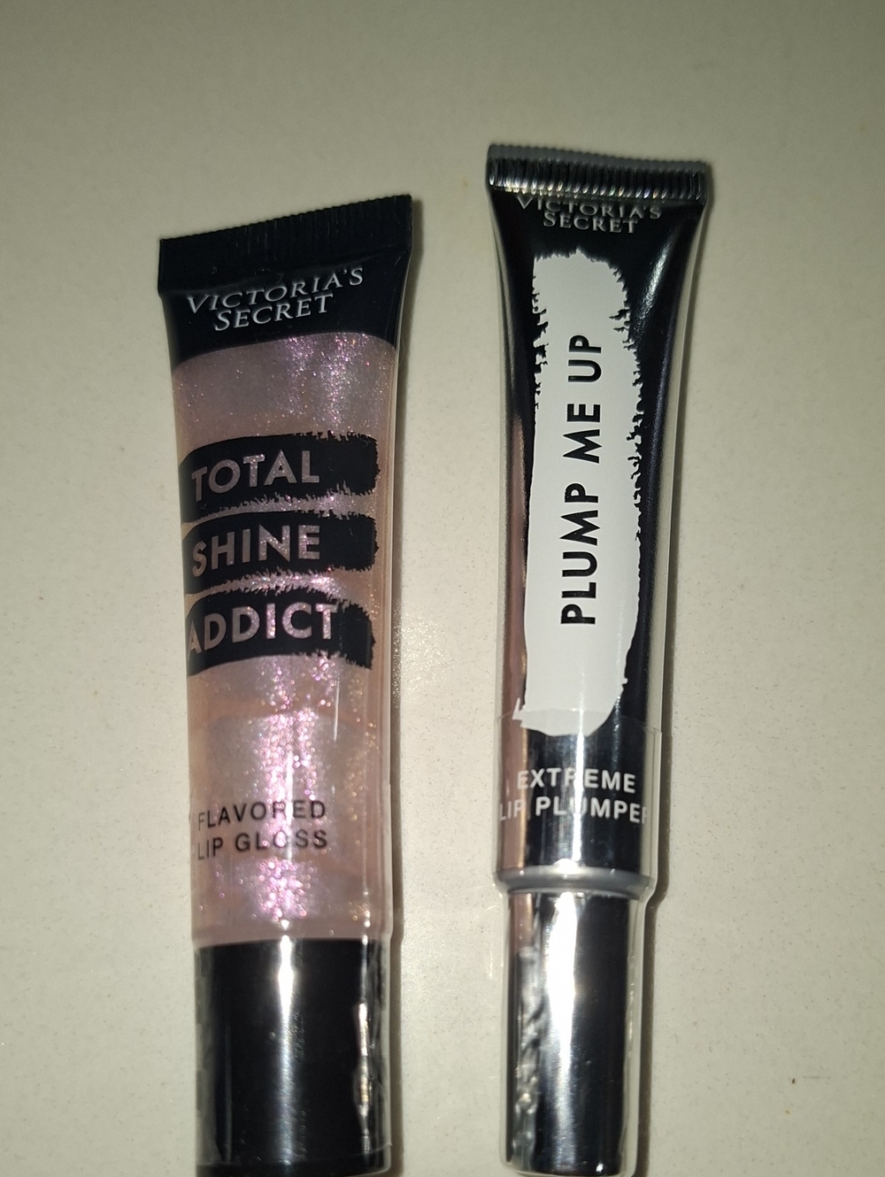 Lot Of 2 Victoria's Secret Total Shine Addict Lip Gloss - Pink Glitter